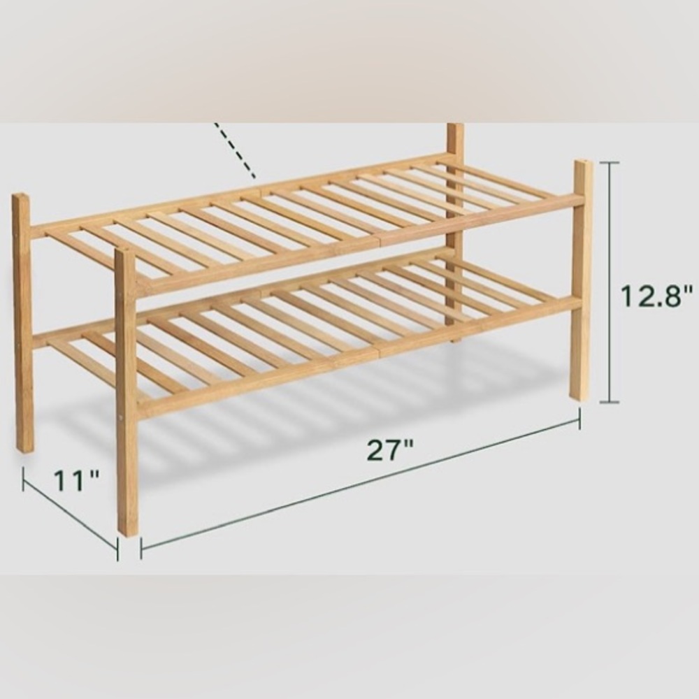 Bamboo shoe rack